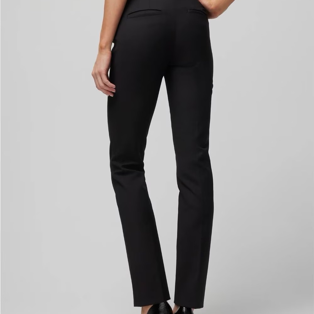 Italian black Slim Trouser Comfort Stretch Stefanel  suite Pant size 4 EUC